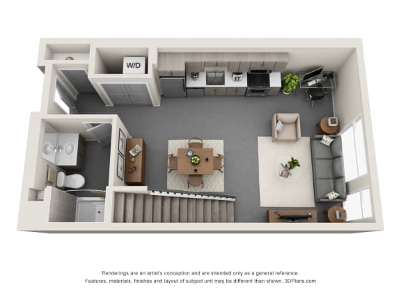 Unit S4L at Topaz Apartments, Los Angeles, CA