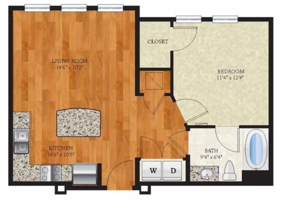 S1 Winyah Floor Plan at The Ivy Residences at Health Village, Florida, 32804