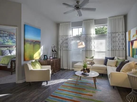Living Room Interior at The Ivy Residences at Health Village, Orlando, Florida