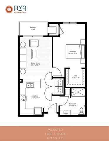 Floor Plan  Worsted - ACC