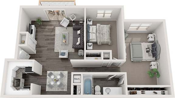 Crossroads 2 Bed at Southridge, Kansas City, KS, Kansas, 66103