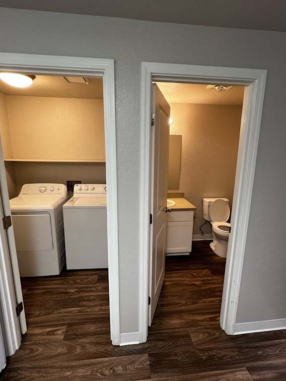 Laundry Room and 1/2 Bath in Madrona unit