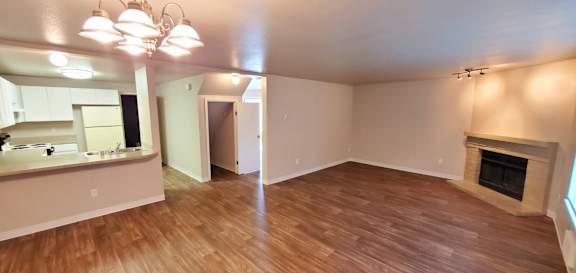 View of Living Room and storage closet in Fountainside unit
