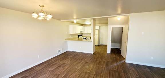 View of Kitchen and part of Living Room in Fountainside unit