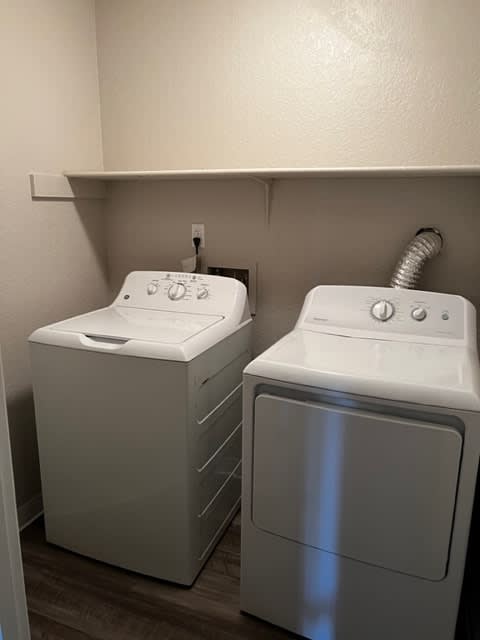 Laundry closet in Pine unit