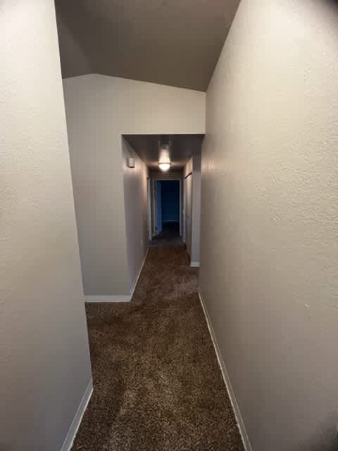 Hallway to sleeping areas in Cedar unit