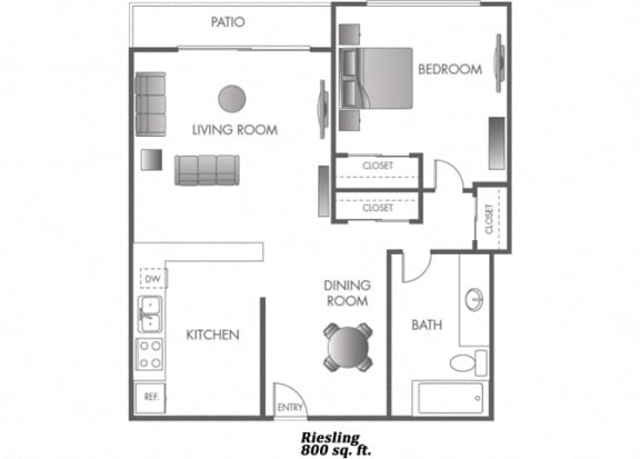 Riesling-2d Floor Plan at The Reserve at Warner Center, Woodland Hills