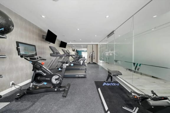 Modern Fitness Center at Whitcomb Terrace Apartments, Indiana