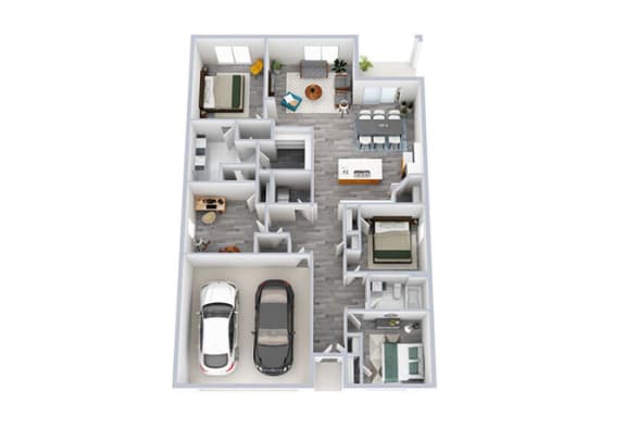 4 Bed 2 Bath Floor Plan | 1,764 Sq. Ft.at Valley Ridge, Georgia