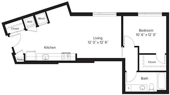 1 bed 1 bath T at Fort Totten Square, Washington