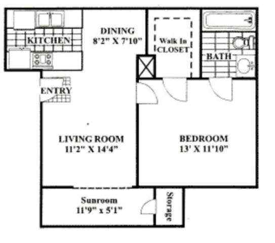 Floor Plans of Magnolia Court Apartments in Austin TX