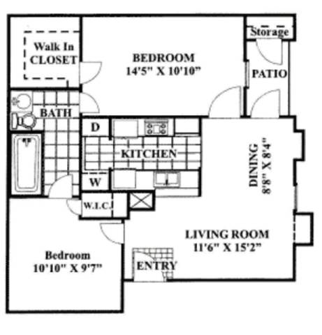 Floor Plans of Magnolia Court Apartments in Austin TX