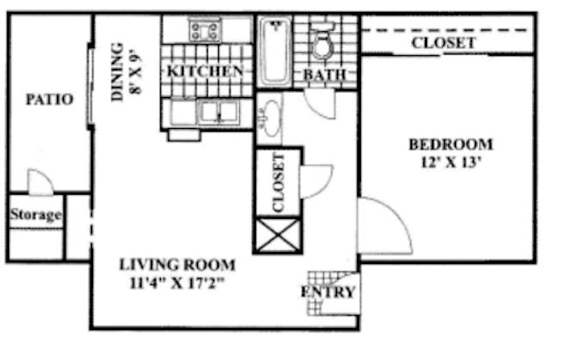 Floor Plans of Magnolia Court Apartments in Austin TX