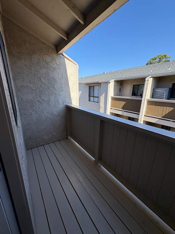 A patio showing the view