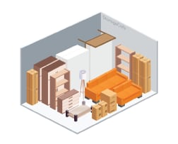 10x 18 Self-Storage unit at Fairfax Storage, ideal for furniture, appliances, boxes and miscellaneous items
