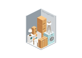 5x10 Self storage unit at Fairfax Storage, ideal for small furniture, boxes, bags and containers.