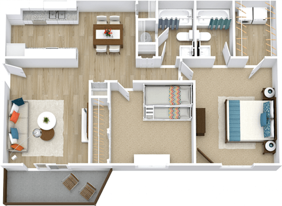 Floor Plan  2 Bedroom