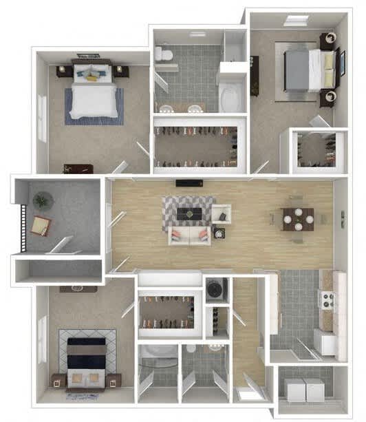 3Bed 2Bath at Mode at Melbourne, LLC Apartments, Florida, 32901