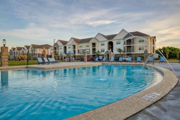 A large swimming pool at Mode at Melbourne, LLC Apartments, Melbourne, FL, 32901