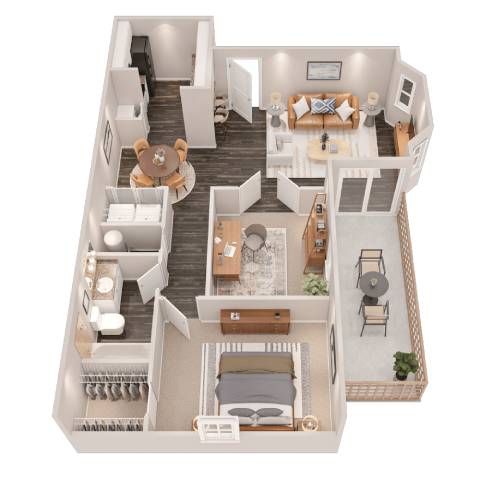 1 Bedroom Den at Bradford Pointe, Georgia