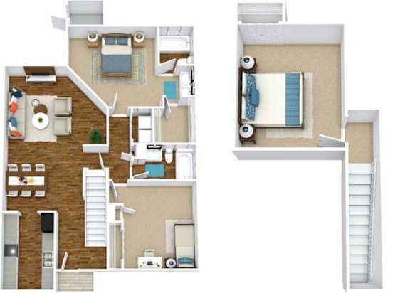The Magnolia Floor Plan | 1,252 Sq. Ft. The Magnolia Floor Plan | 1,252 Sq. Ft. at Woodwinds, Aiken, South Carolina