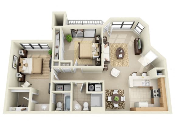 two bedroom apartment Duluth GA