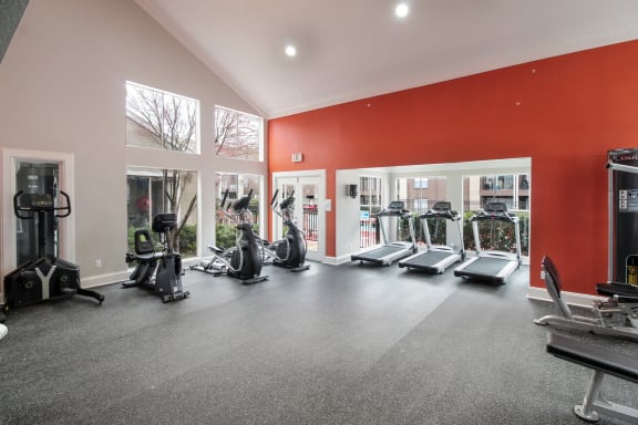 Modern Fitness Center at Seacrest Apartments, Garland, TX