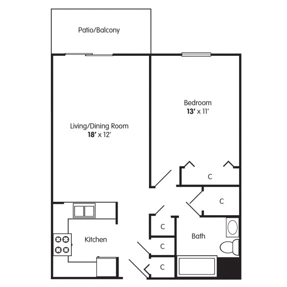 1 Bedroom Apt Lexington
