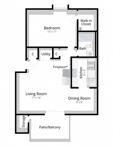 One Bedroom Apartment Mishawaka