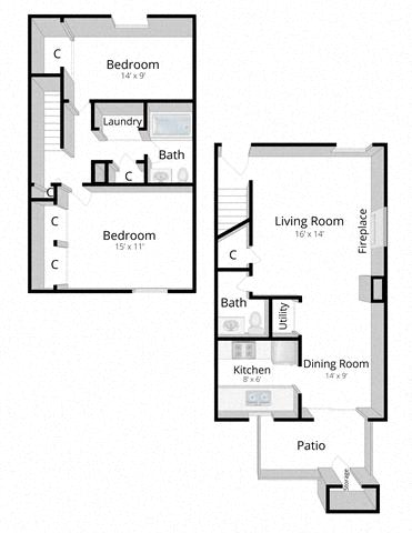 Two Bedroom Townhome Mishawaka