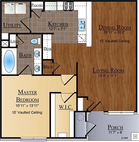 Floor Plan  Aspen Floor Plan at The Villas at Nature Walk, Huntsville