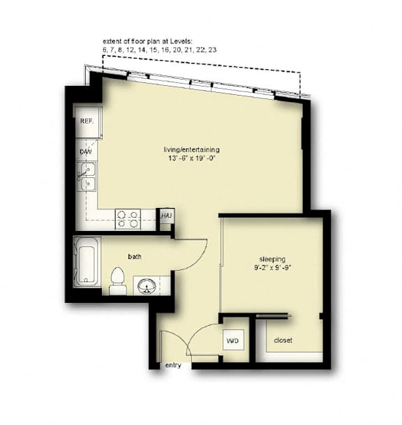Floor Plan  at Stadium Place, Washington, 98104