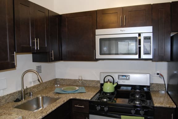 Newly Renovated Kitchen area at The 925 Apartments, Washington, DC,20037