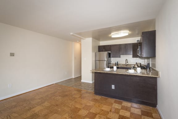 Faux Wood Grain Flooring at 2400 Pennsylvania Avenue Apartments, Washington, DC,20037