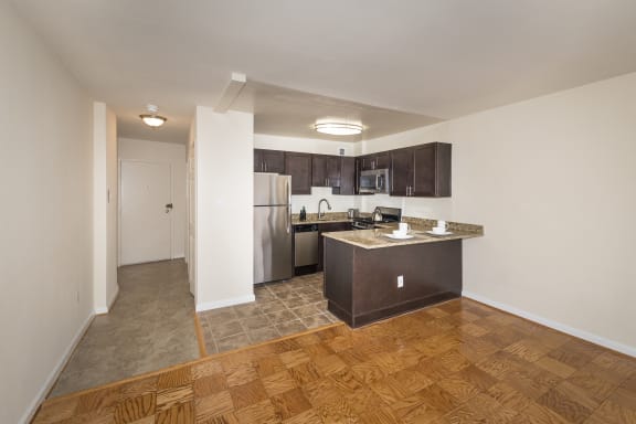 Hardwood Floors at 2400 Pennsylvania Avenue Apartments, Washington, DC,20037