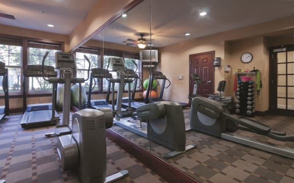 Fully Equipped Fitness Center at Evergreens at Columbia Town Center, Columbia, MD,21044