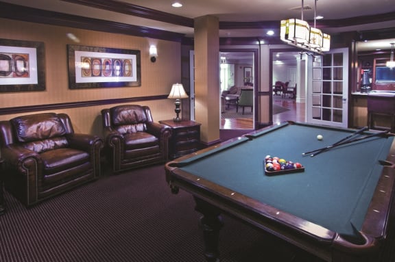 Billiards & Game Room at Evergreens at Columbia Town Center, Columbia, MD,21044