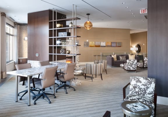 Resident Lounge at Harrison at Reston Town Center, Reston, VA, 20190