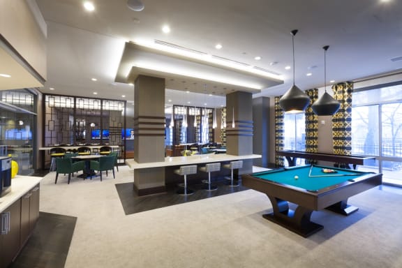 Billiards Table at Harrison at Reston Town Center, Reston, VA, 20190