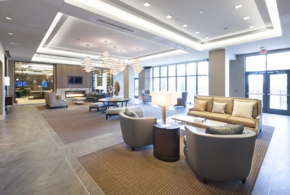 Fireplace Lounge at Harrison at Reston Town Center, Reston, VA, 20190