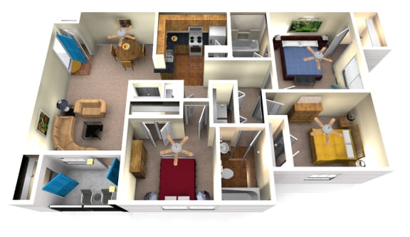 3 Bedroom Floor Plan