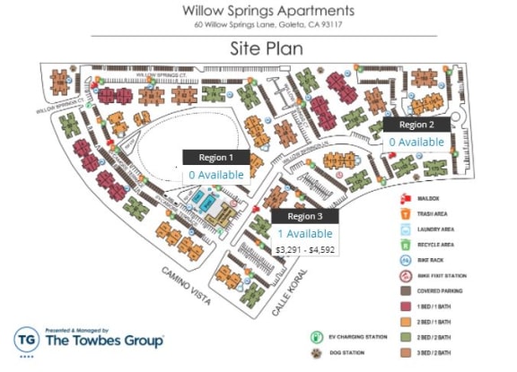 Interactive Map at Willow Springs, California, 93117