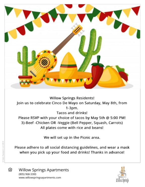 Cinco de mayo event at Willow Springs, Goleta, CA