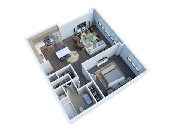 A3-1 Floor Plan at The View, Los Angeles, California