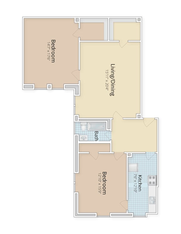 Two bedroom and den apartment located in Woodley Park