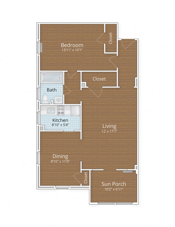 1 bed 1 bath V at The Chalfonte Apartments, Washington DC