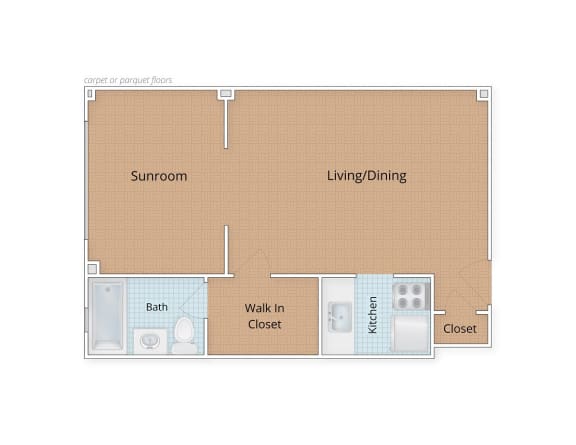Diplomat Apartments Studio Floor Plan Washington DC