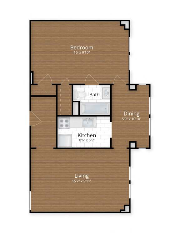 One Bedroom Apartment DC Thomas Circle Logan Circle