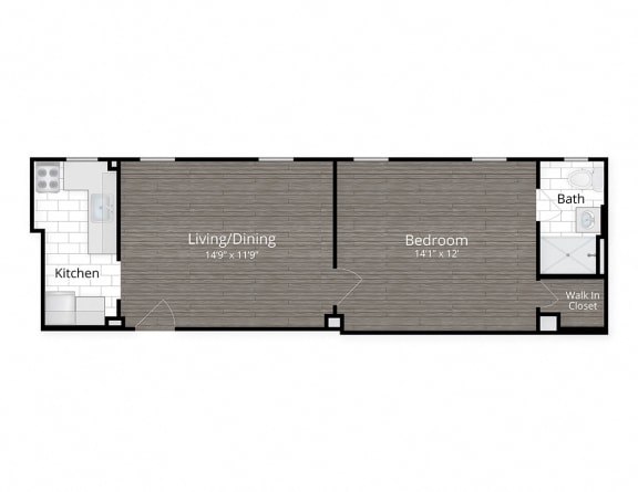 Renovated August apartments one bedroom floor plan Washington DC Dupont Circle  at August, Washington, 20037