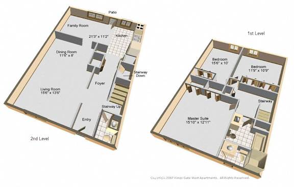 2 bed 2 bath at Kings Gate West Apartments, Camillus 13031